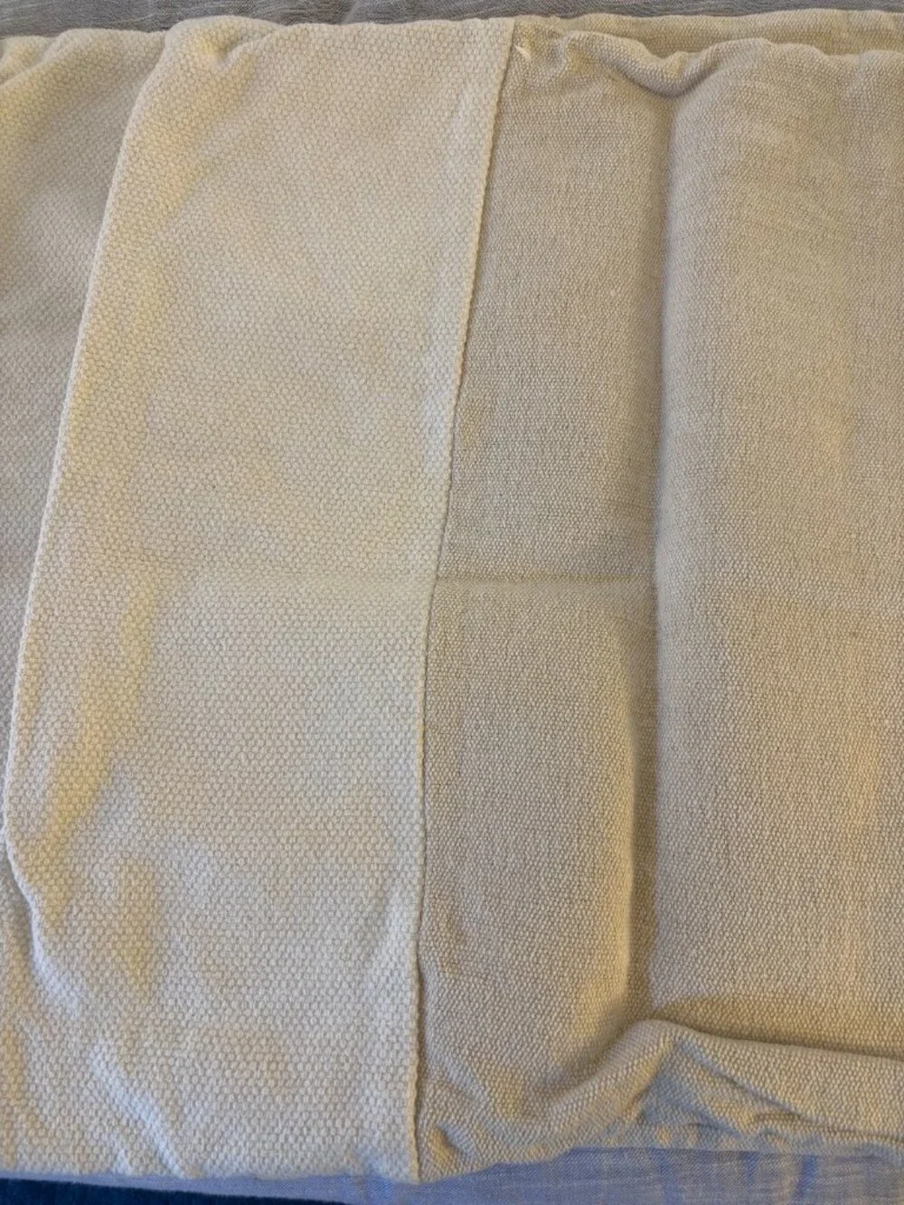 West Elm Cotton Canvas Pair of White and Cream 24